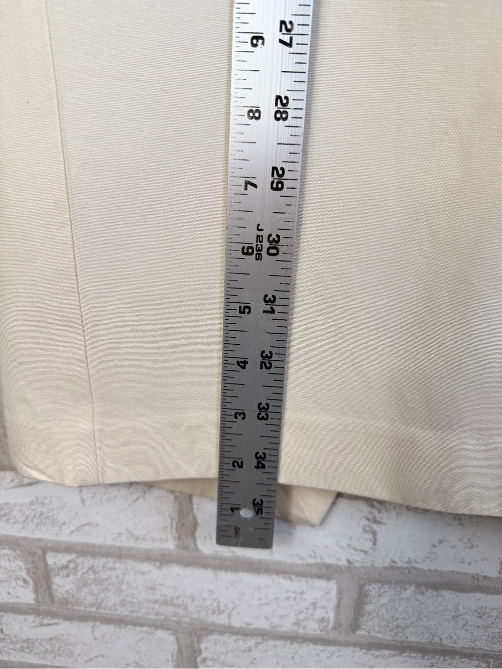 ZARA Cream Midi Pencil Skirt - Picture 6 of 6